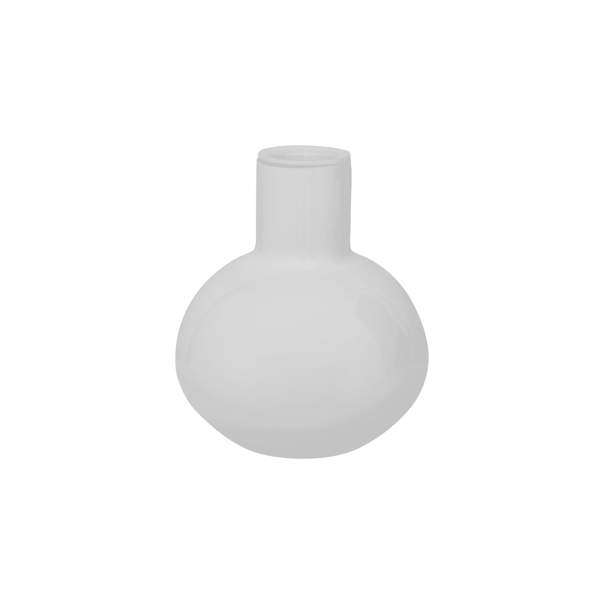 Kaarsenhouder Bubble Gerecycled Glas Opaak S, wit