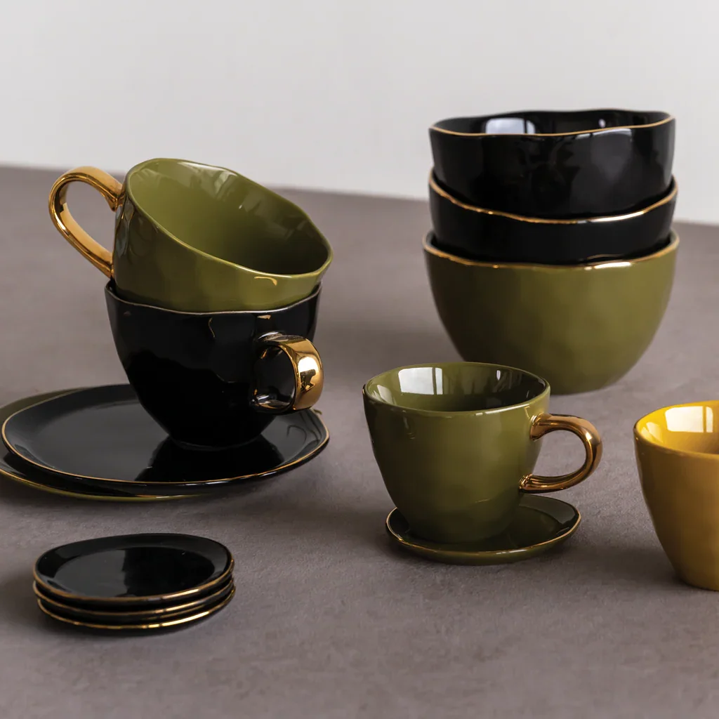 Good Morning kom Ø14 cm - Zwart (set van 4)