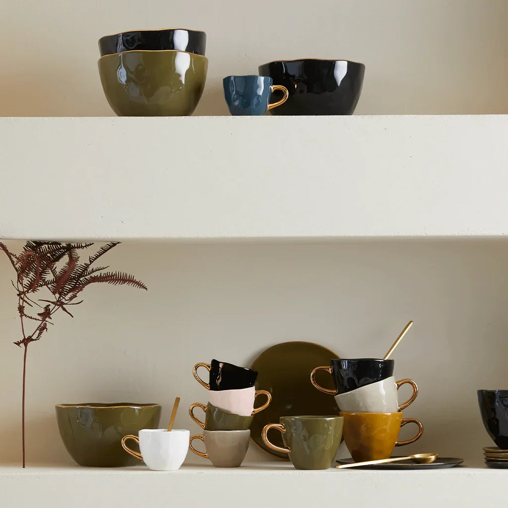 Good Morning kom Ø14 cm - Zwart (set van 4)
