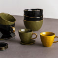 Load image into Gallery viewer, Good Morning kom Ø14 cm - Zwart (set van 4)
