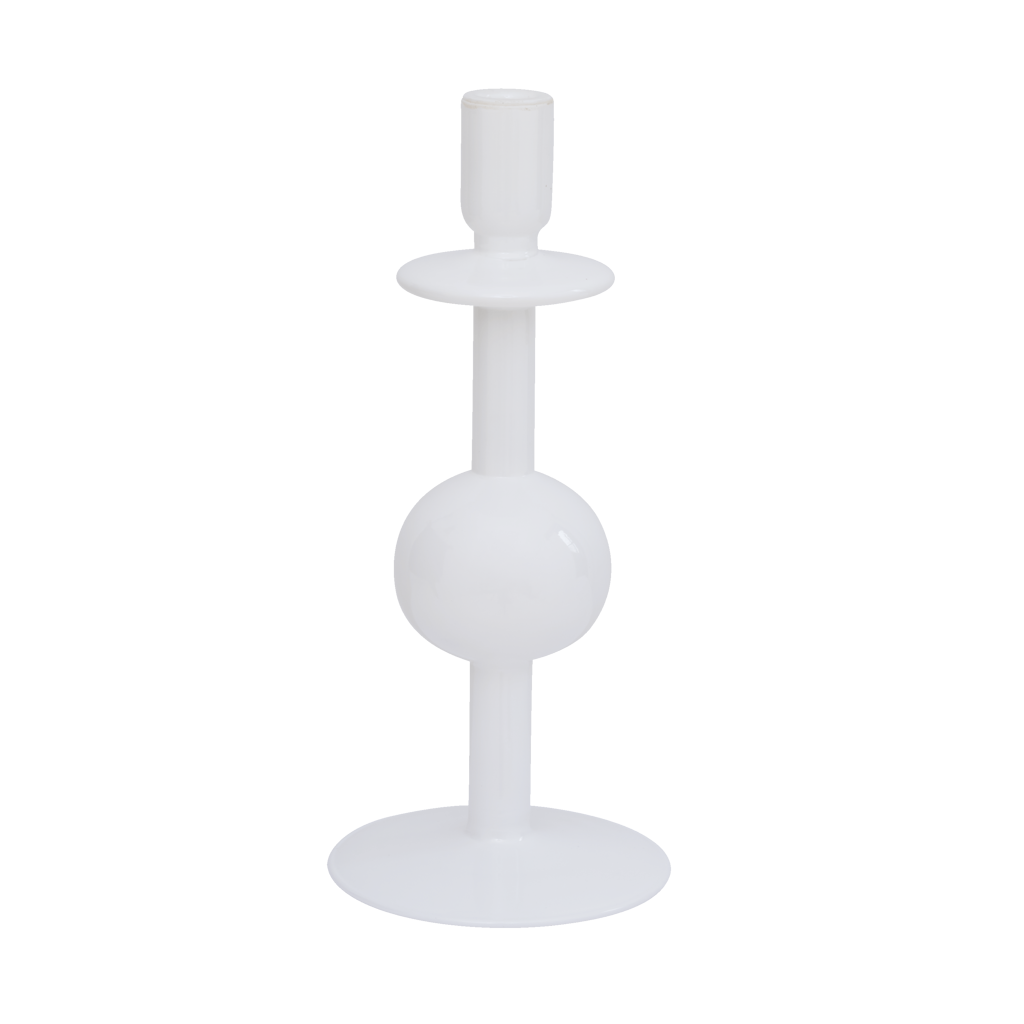 Kaarsenhouder van gerecycled glas Bol, 30cm