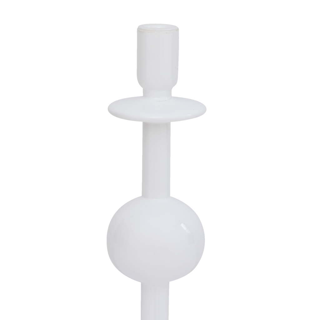 Kaarsenhouder van gerecycled glas Bol, 30cm