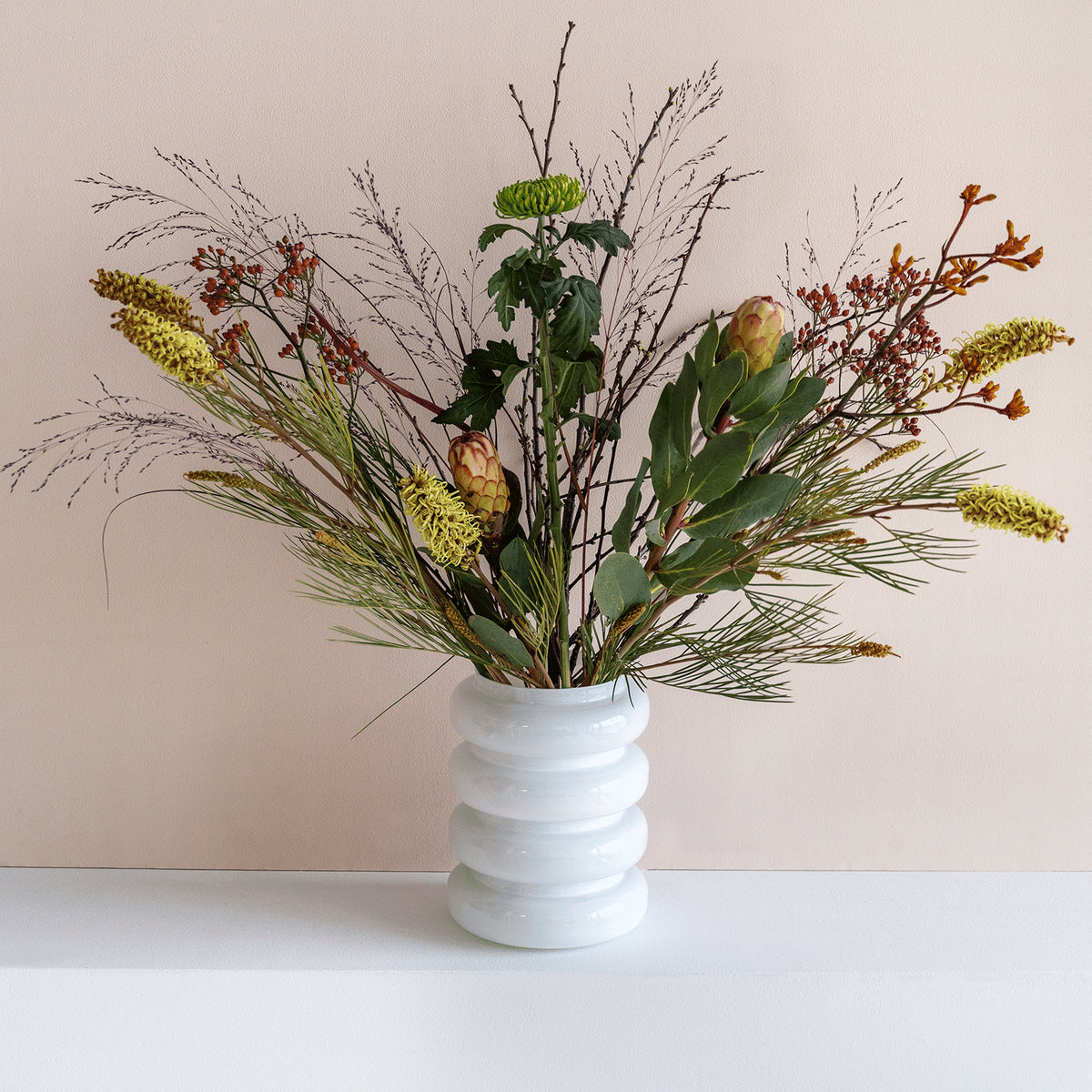 Vaas Bloem Gerecycled Glas Bol