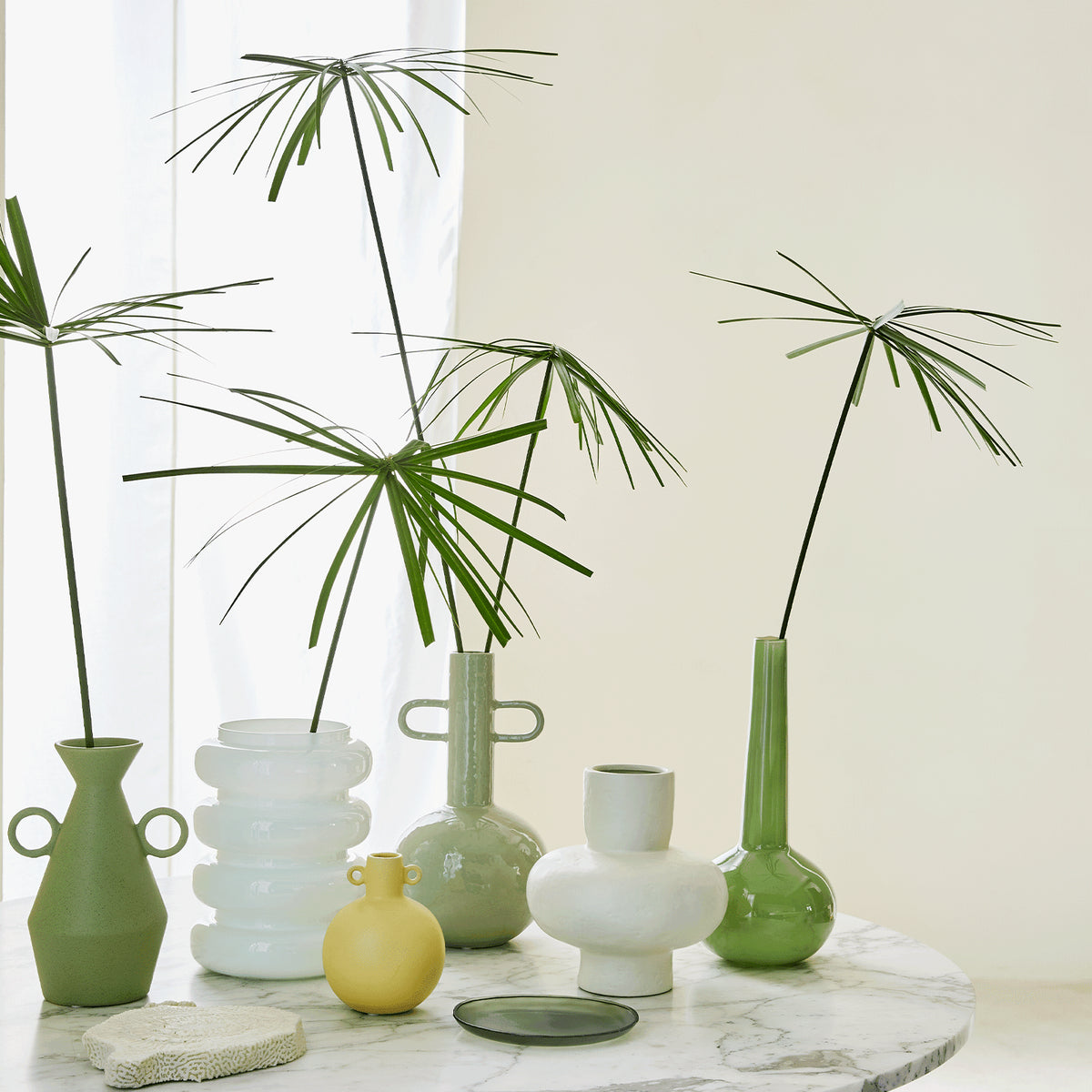 Vaas Bloem Gerecycled Glas Bol