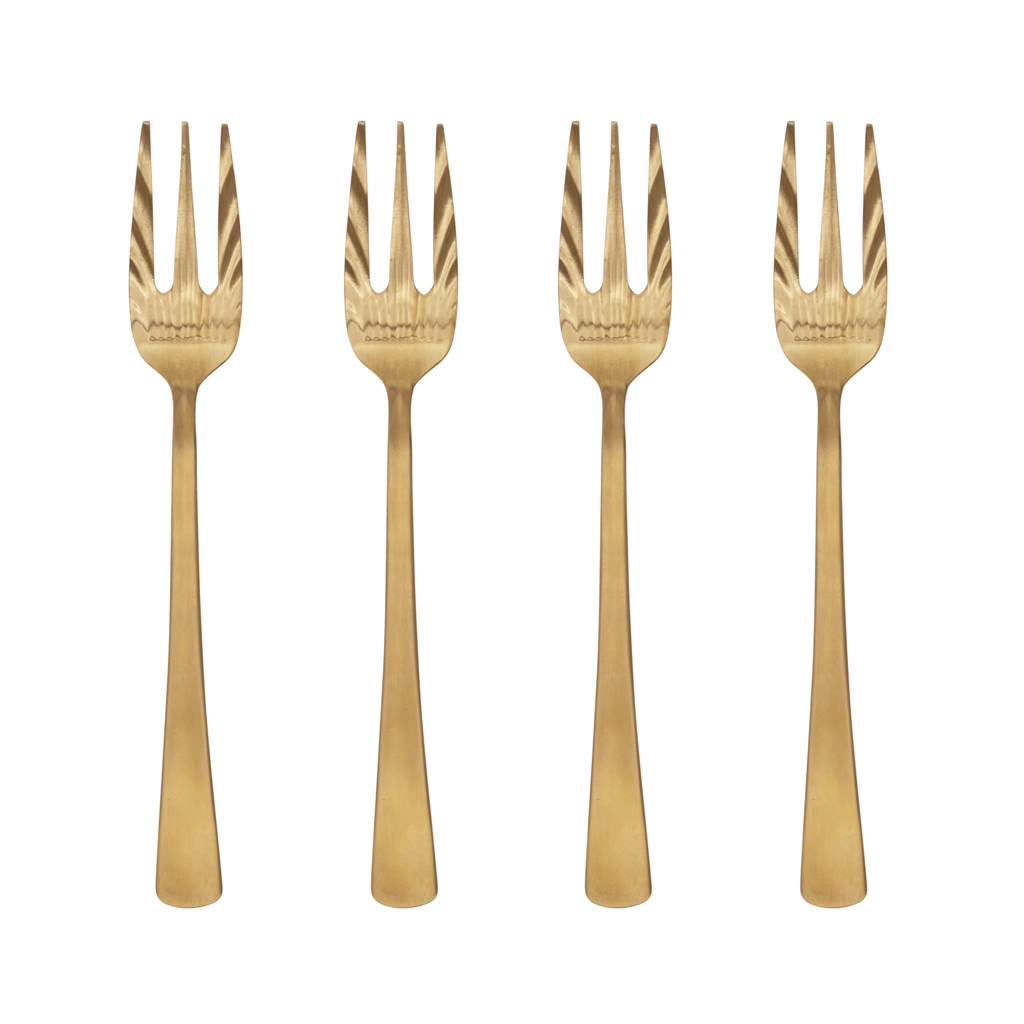 Vork Goud - Set van 4 in cadeauverpakking