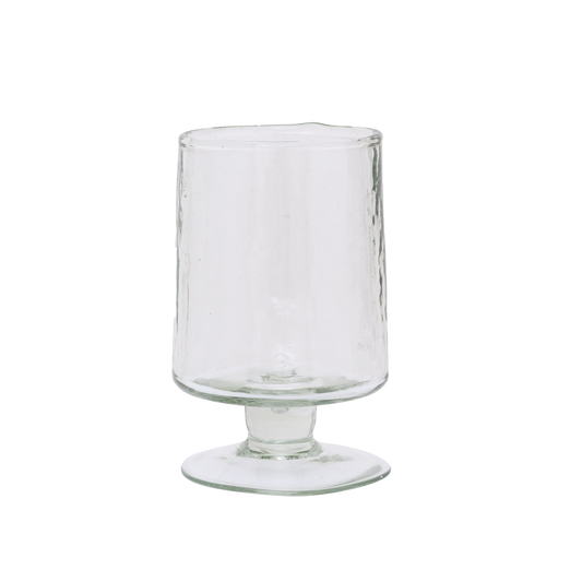 Wijnglas Gehamerd Transparant (set van 4)