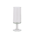 Load image into Gallery viewer, Champagneglas gehamerd transparant (set van 4)
