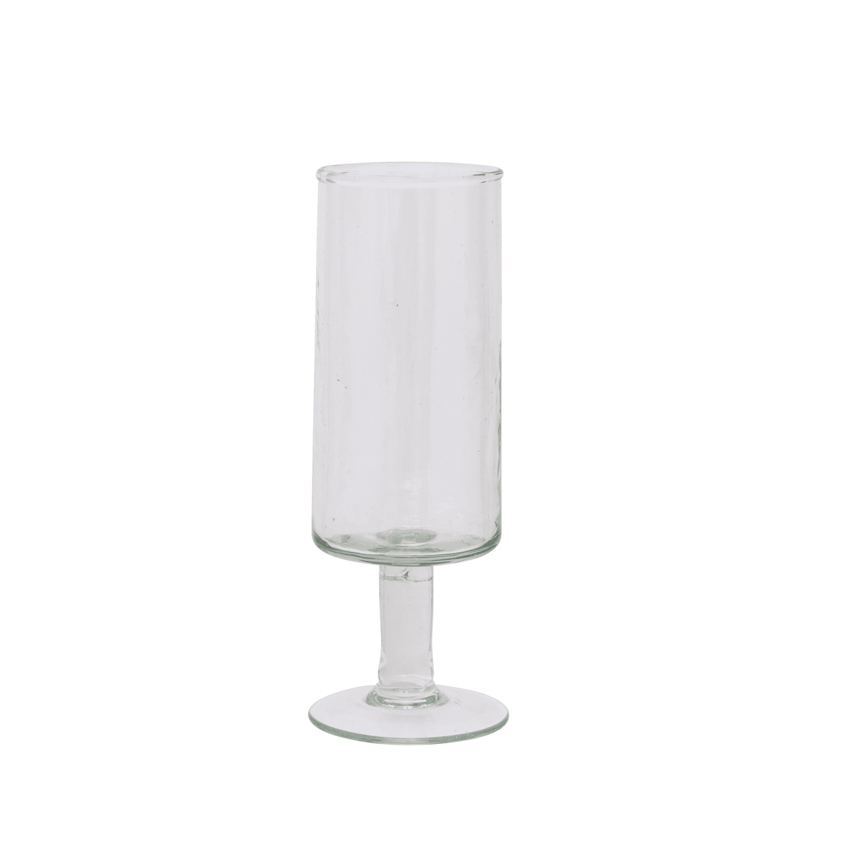 Champagneglas gehamerd transparant (set van 4)
