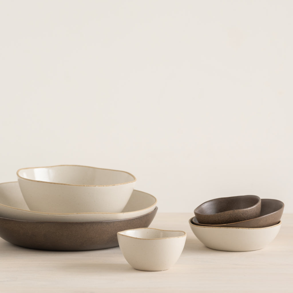 Kom Ateljé Brown (set van 4)