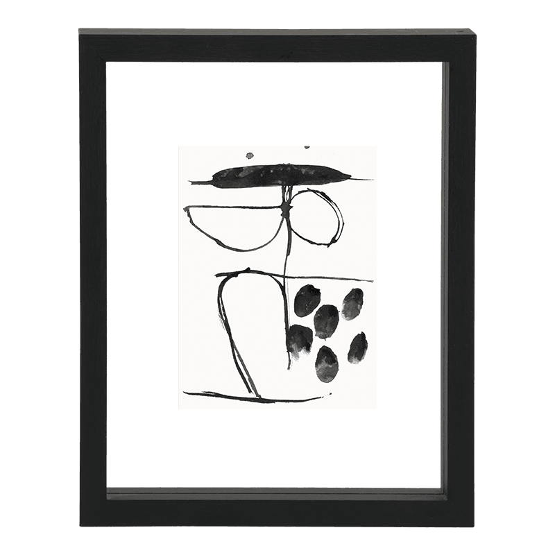 Fotolijst zwevend Minimalisme Zwart, S