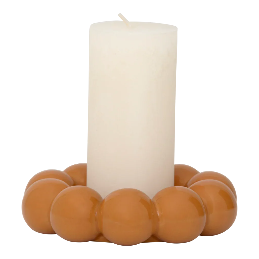 Kandelaar Talon, goud-oranje