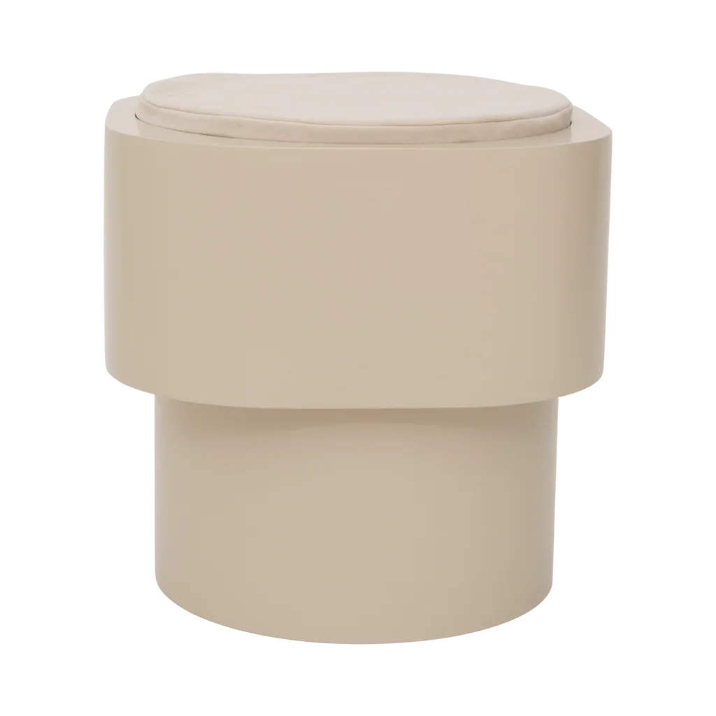 Bijzettafel Tabouret, licht khaki
