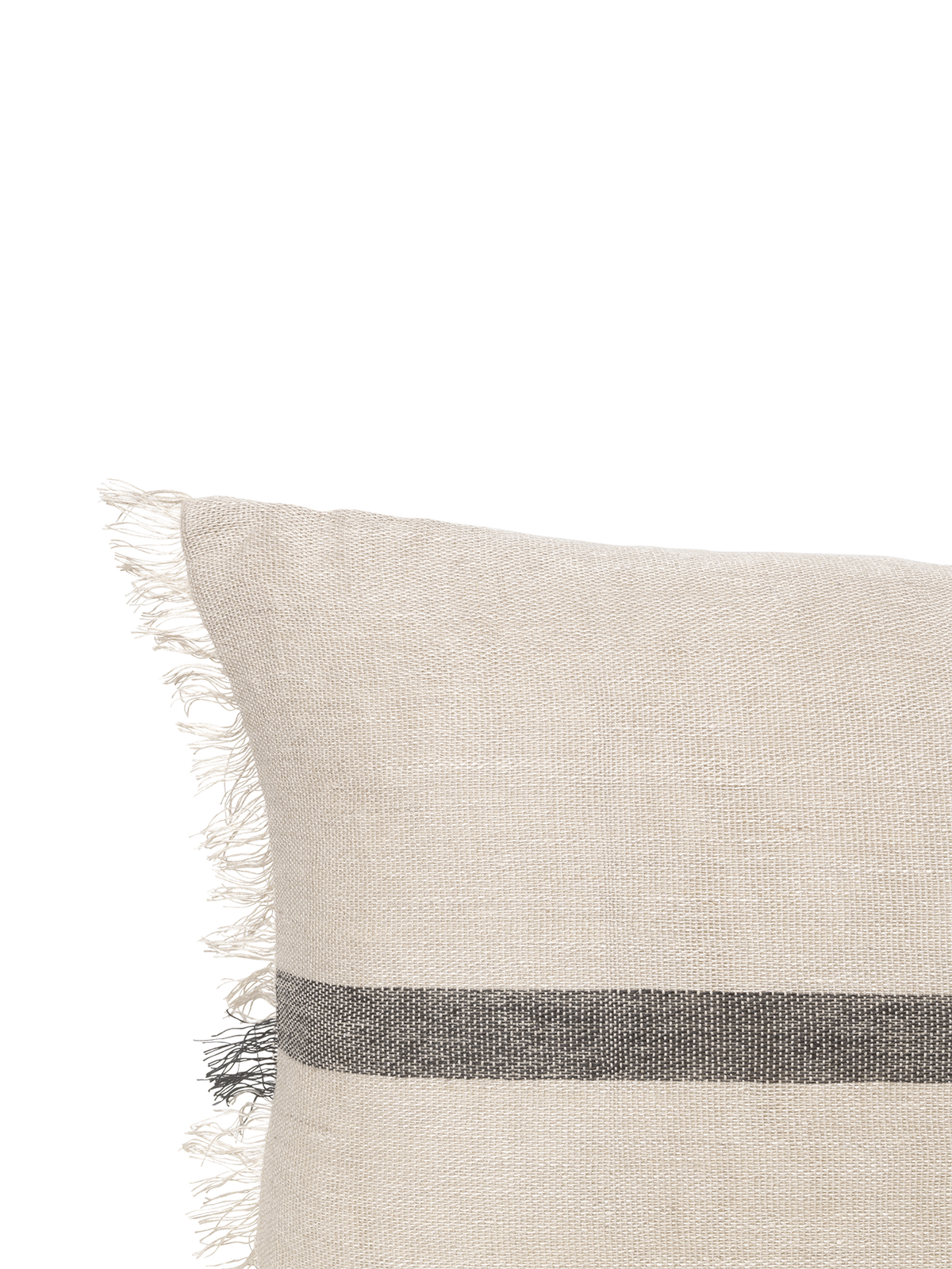 Kussen Calm Long camel/zwart detail