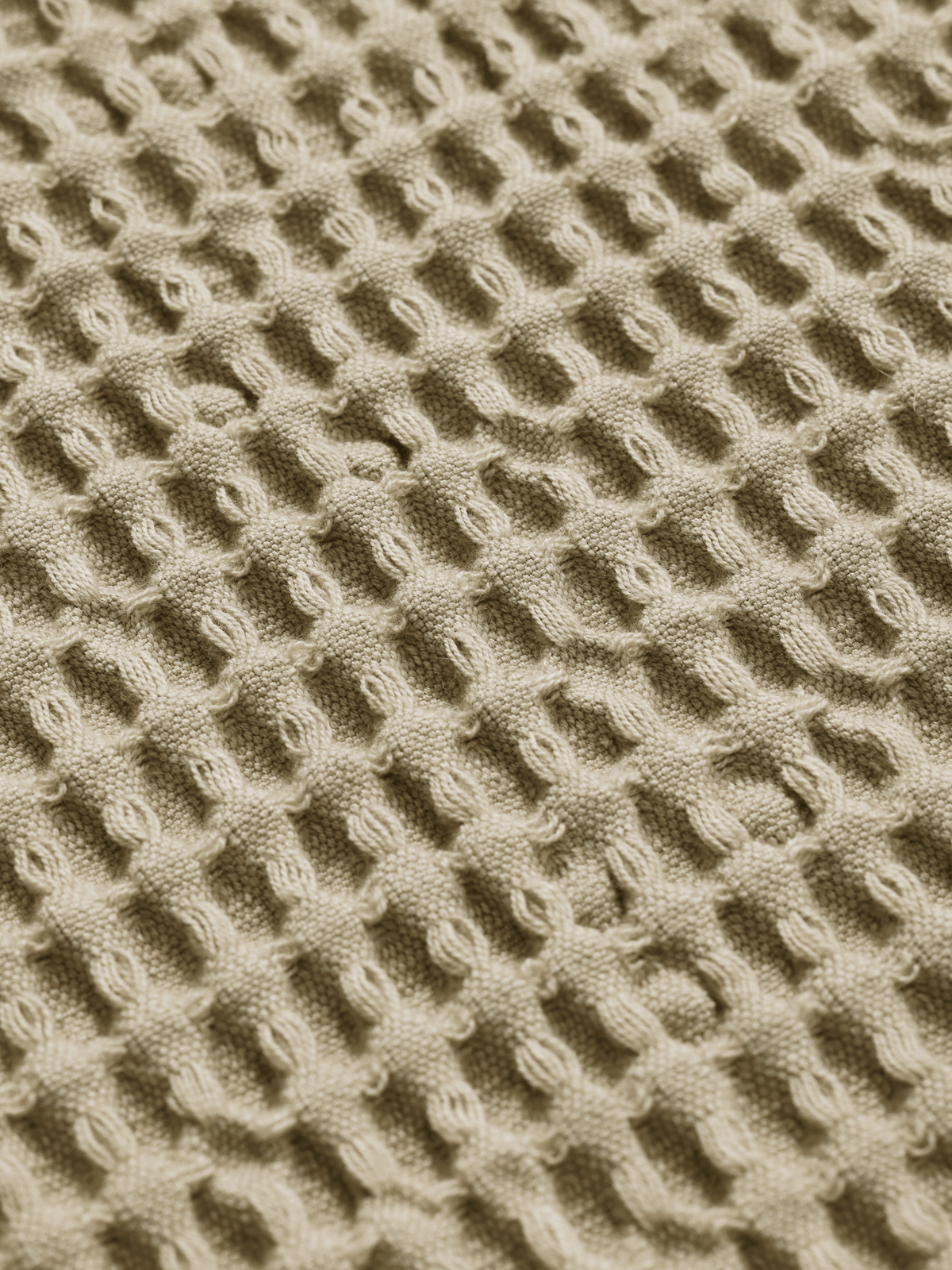 Handdoek Organic light celedon gevouwen