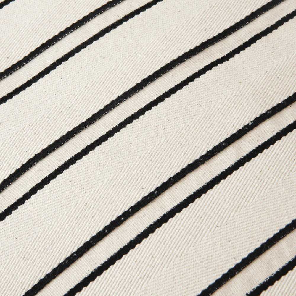 Twill Kussenhoes Off White/Black