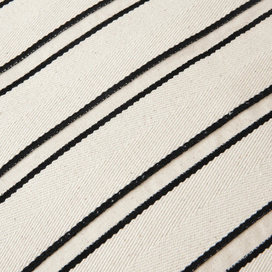 Twill Kussenhoes Off White/Black