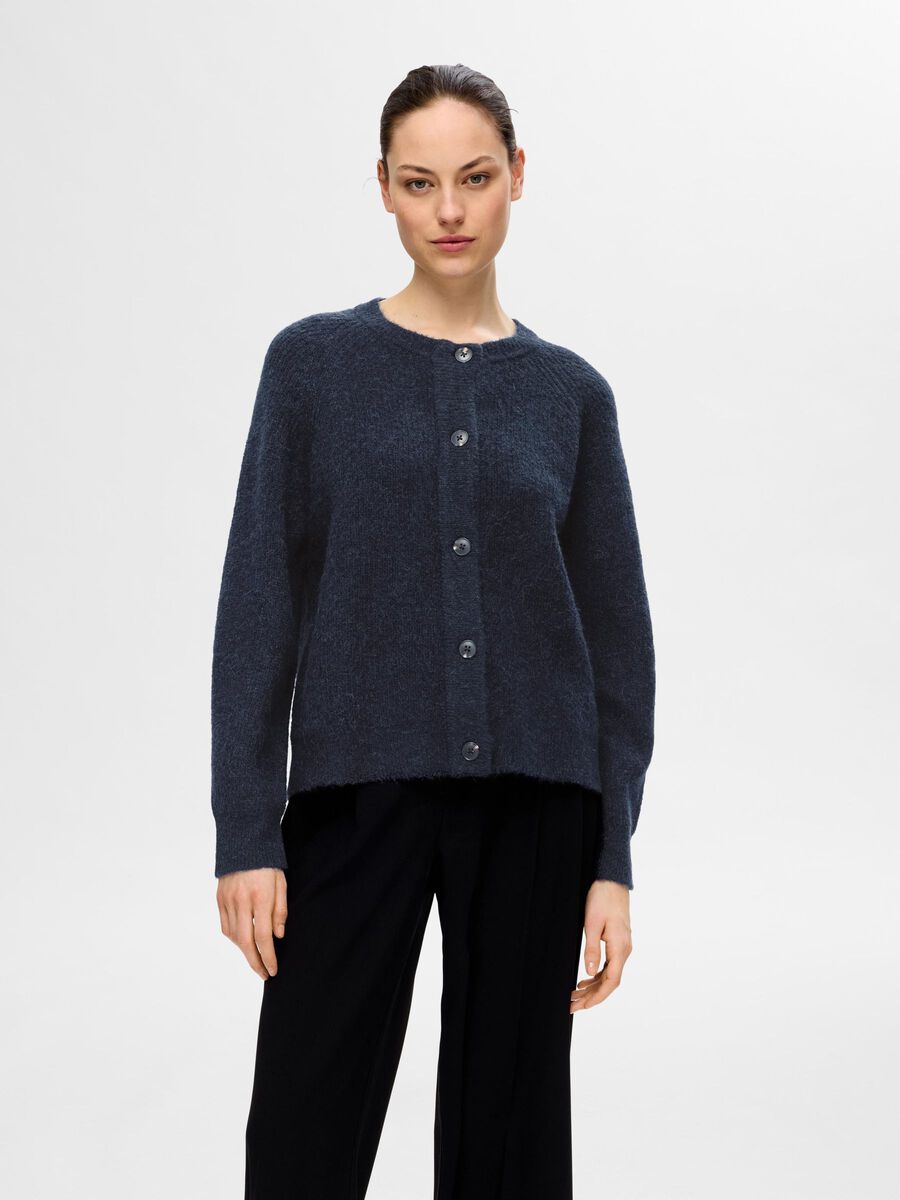 SLWLULU LS KNIT SHORT CARDIGAN NOOS