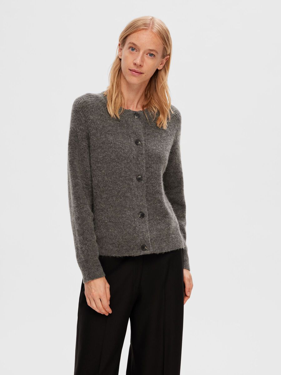 SLWLULU LS KNIT SHORT CARDIGAN NOOS