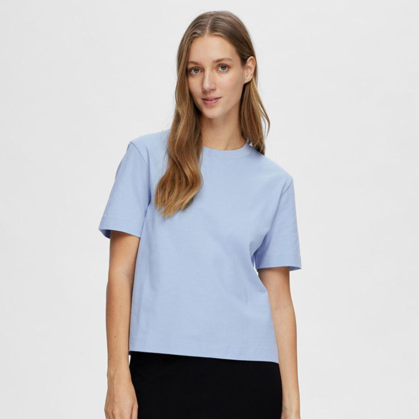SLFESSENTIAL SS BOXY TEE NOOS