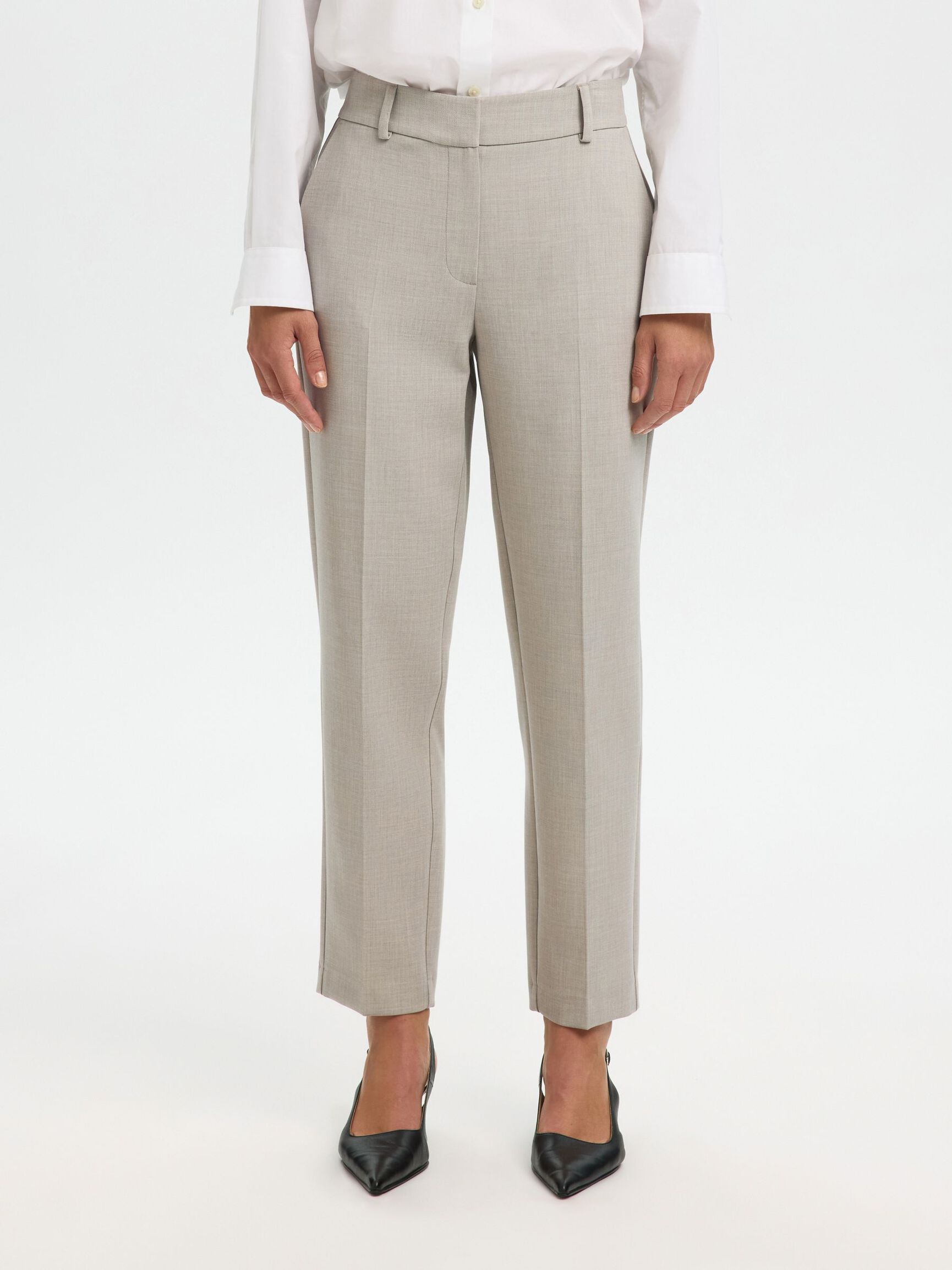 SLFRITA-RIA MW CROPPED PANT MEL NOOS