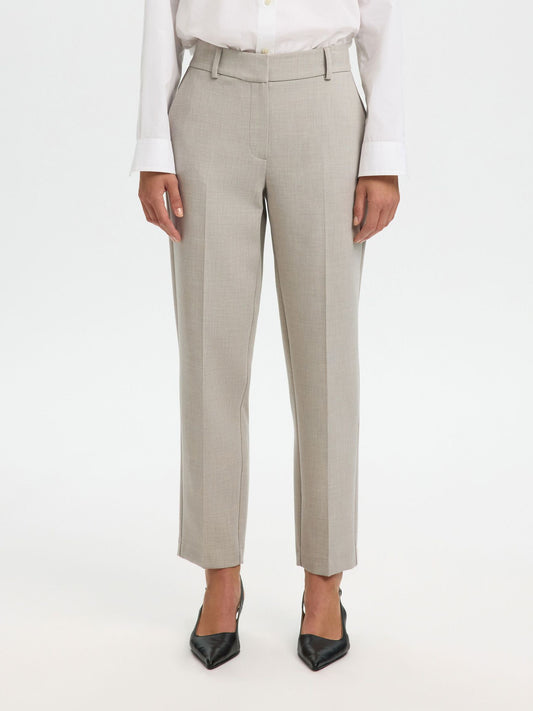 SLFRITA-RIA MW CROPPED PANT MEL NOOS