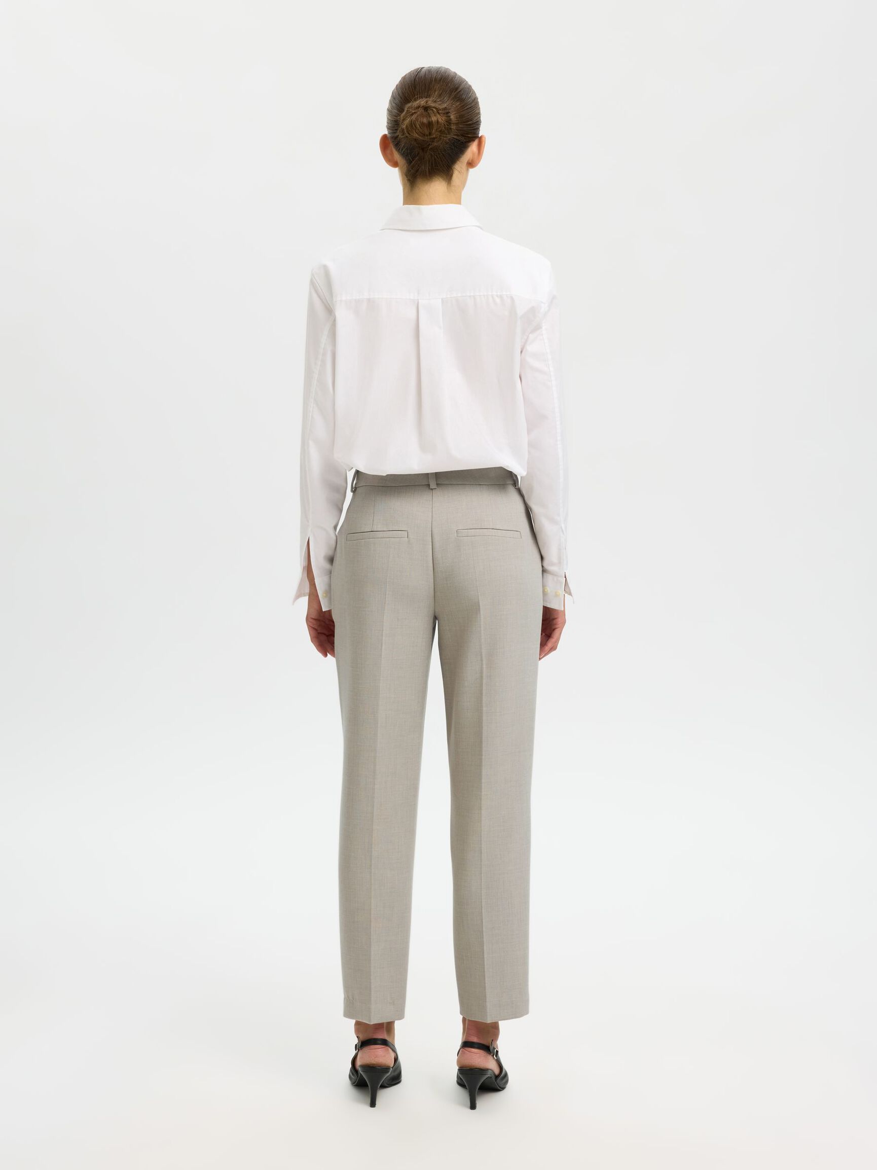 SLFRITA-RIA MW CROPPED PANT MEL NOOS