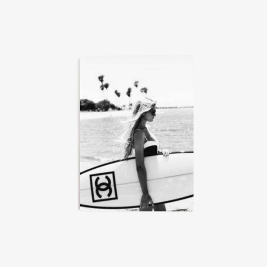 Framed Picture Art Collection | Chanel Surfboard