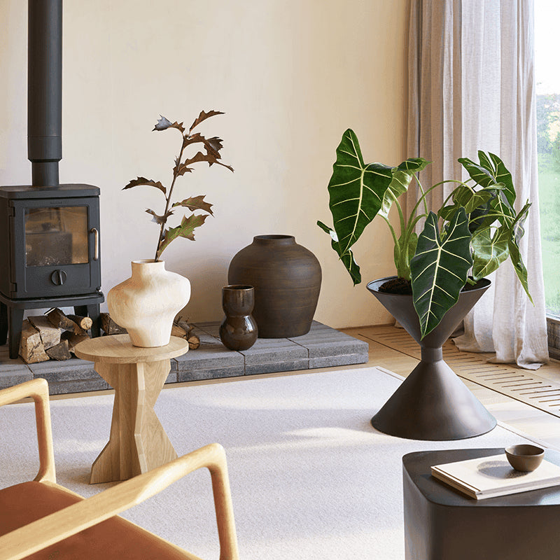 Plantenstandaard Kasvi, centrum bruin