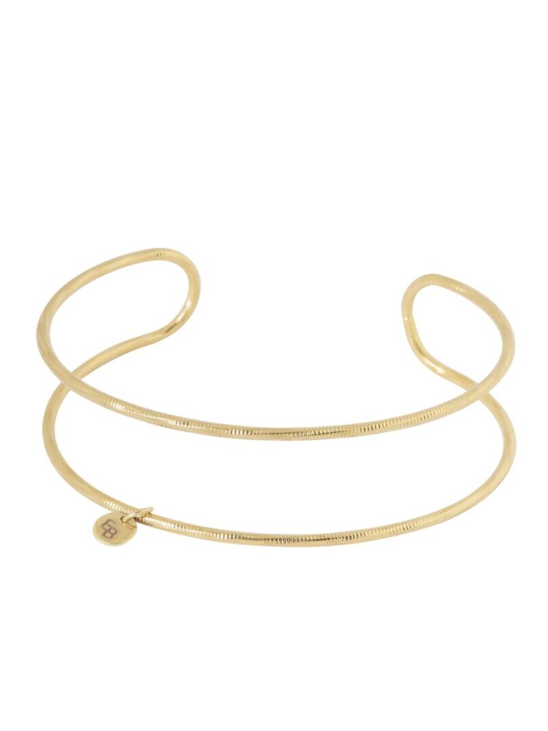 2-delige bangle met patroon / Goud