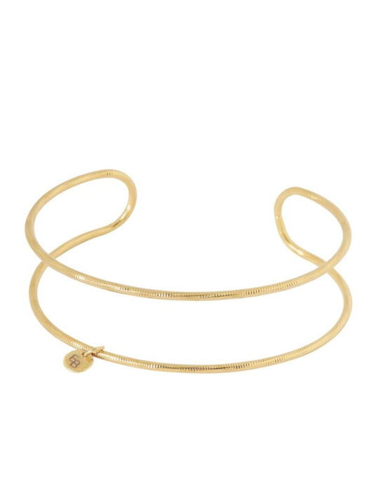 2-delige bangle met patroon / Goud