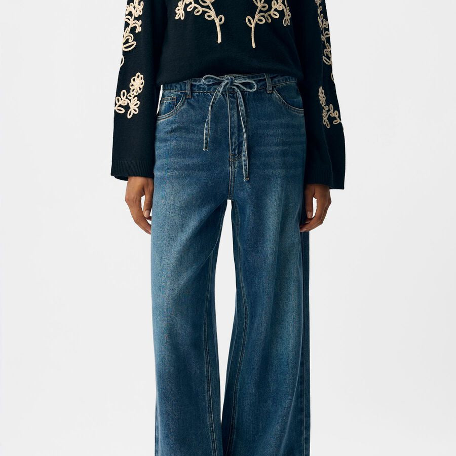 OBJROSIE MW WIDE JEANS NOOS