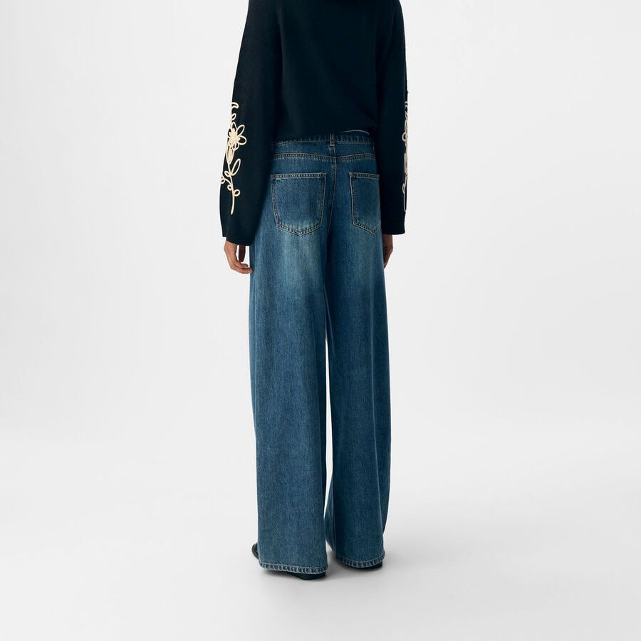 OBJROSIE MW WIDE JEANS NOOS