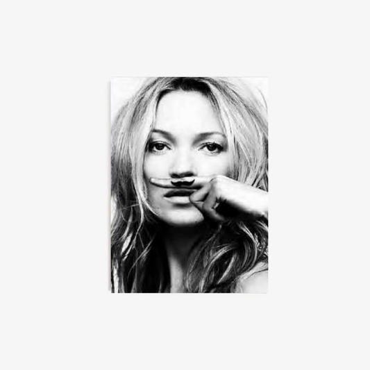 Framed Picture Art Collection |  Kate Moss Mustache