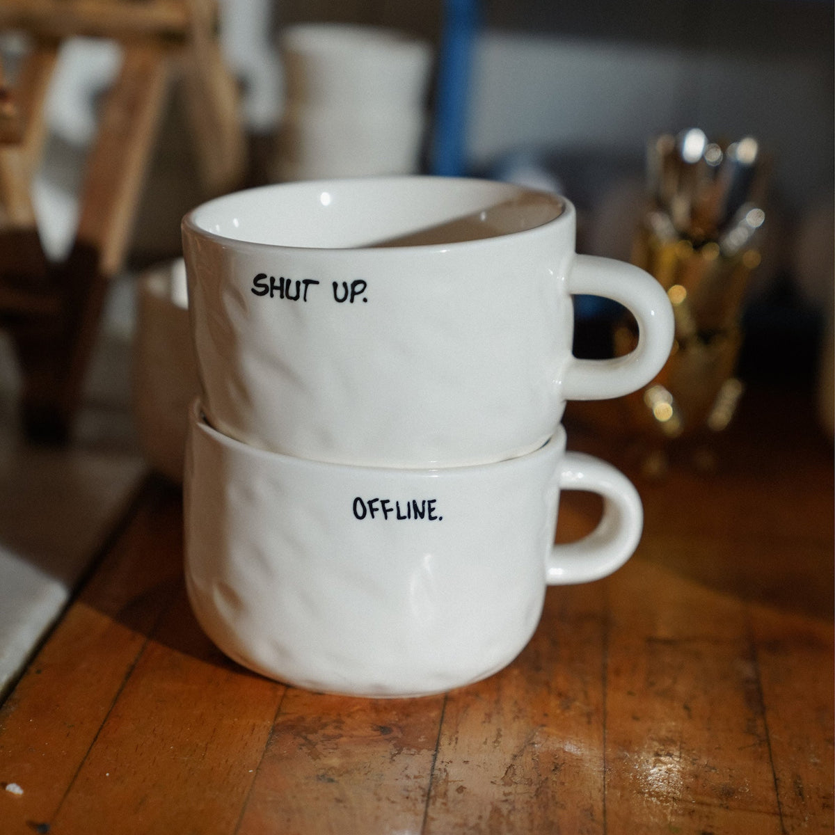 Shut Up Cappuccino Mug