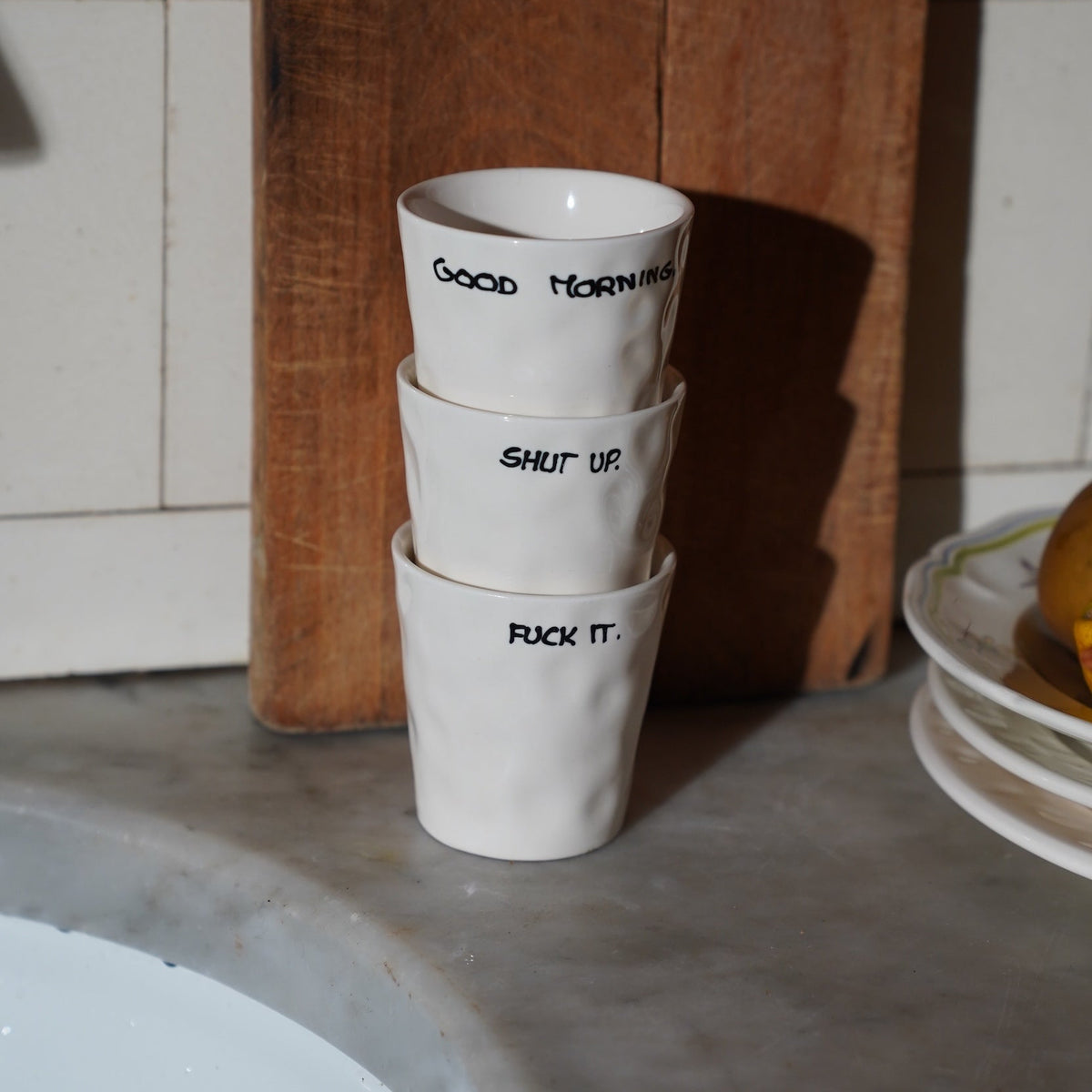 Shut Up Coffee Cup