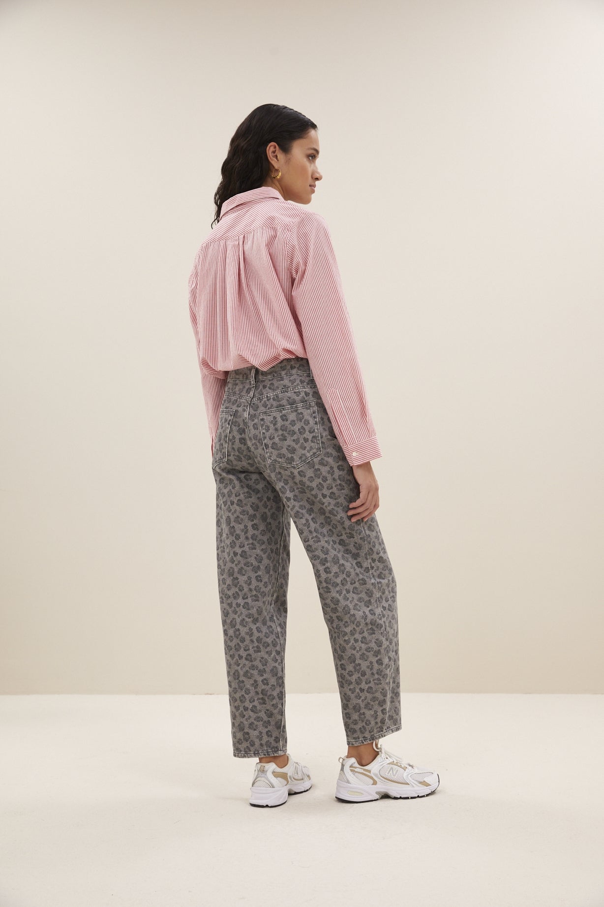 lew grey cheetah pants