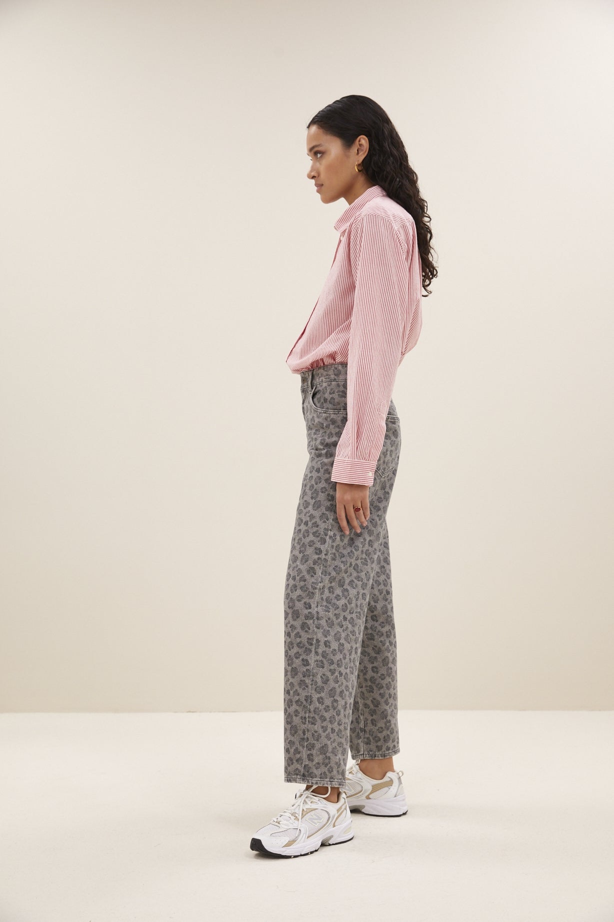 lew grey cheetah pants