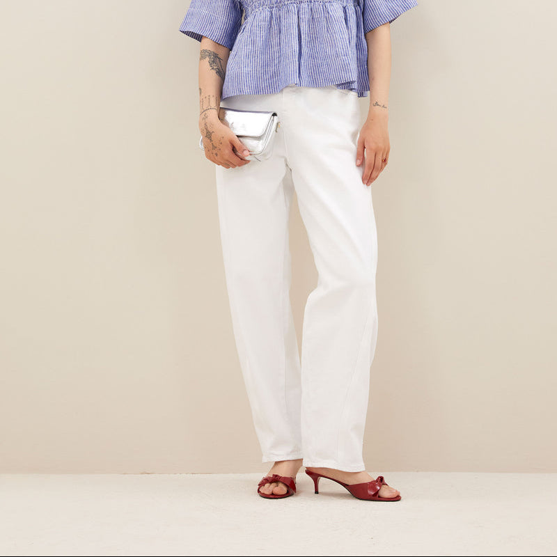begum white jeans