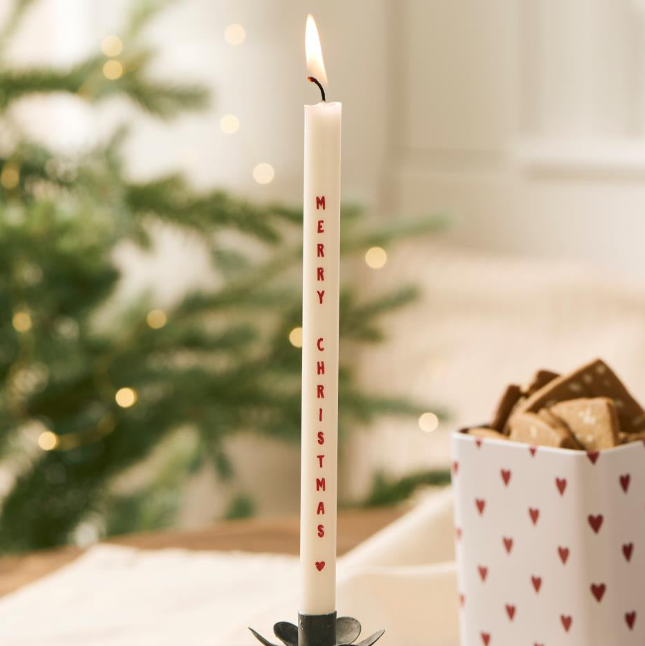 Taper kaars Merry Christmas