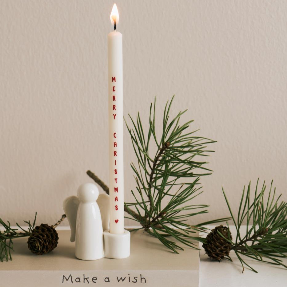 Taper kaars Merry Christmas