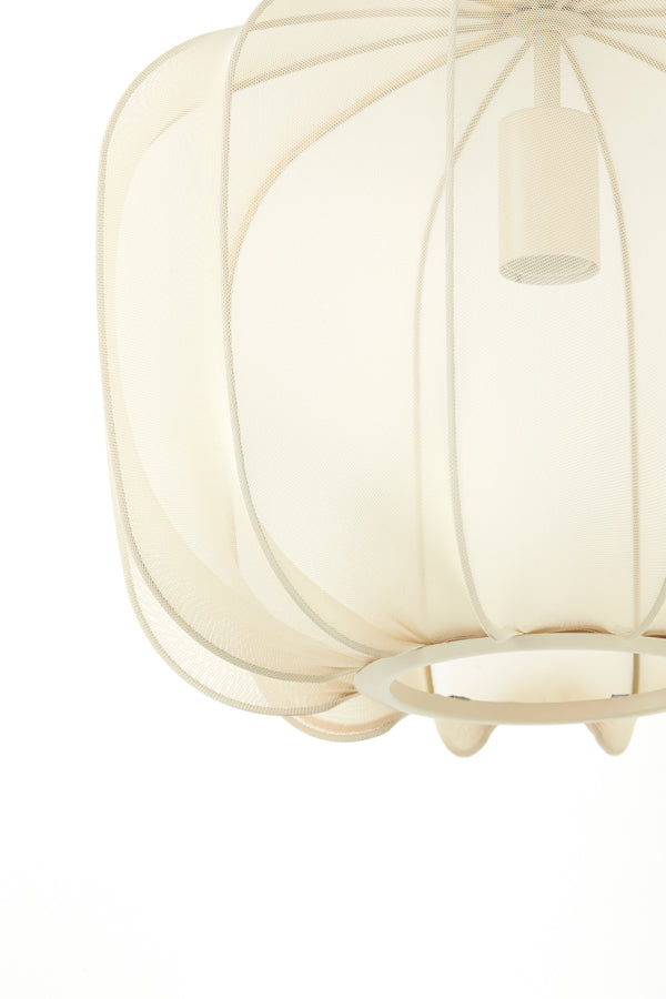 Hanglamp Ø40x30 cm PLUMERIA zand