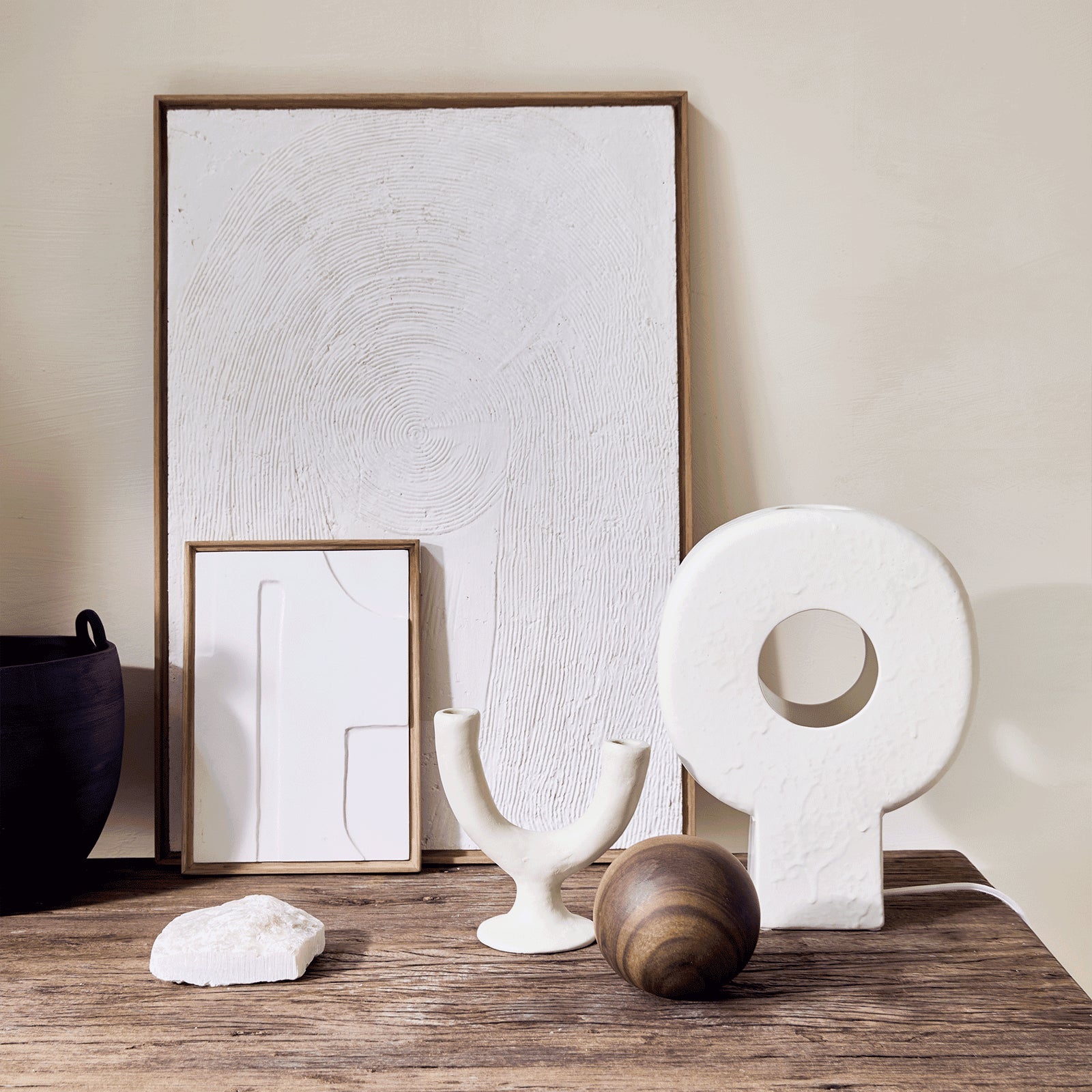 Wanddecoratie Papier-maché Organisch