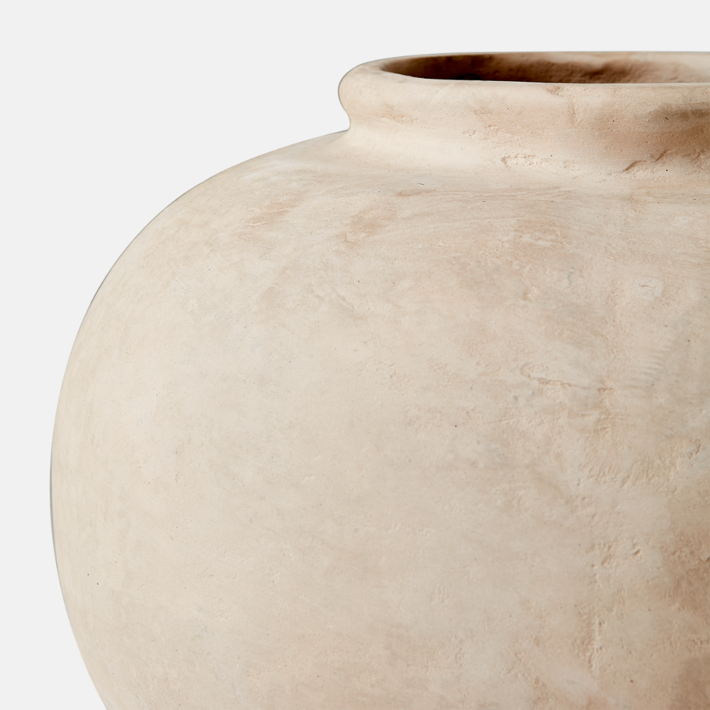 Athena Vaas Beige Rond