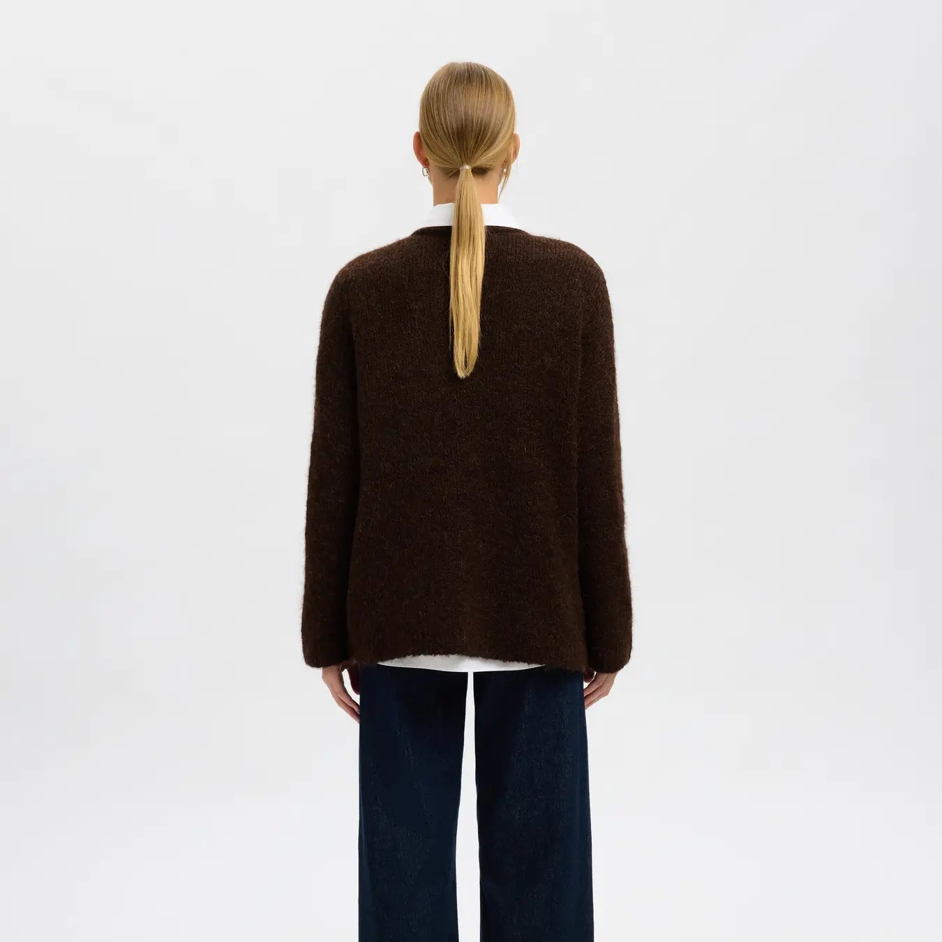 SLFGABRIELLA LS KNIT NEW O-NECK NOOS