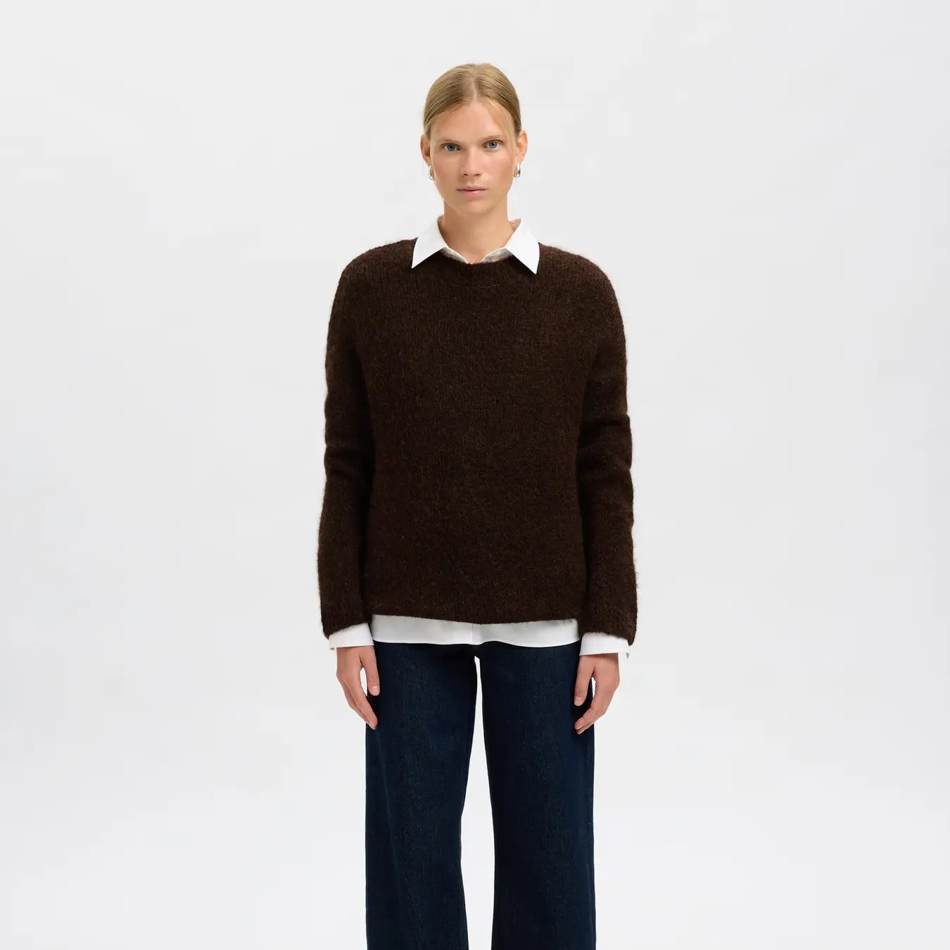 SLFGABRIELLA LS KNIT NEW O-NECK NOOS