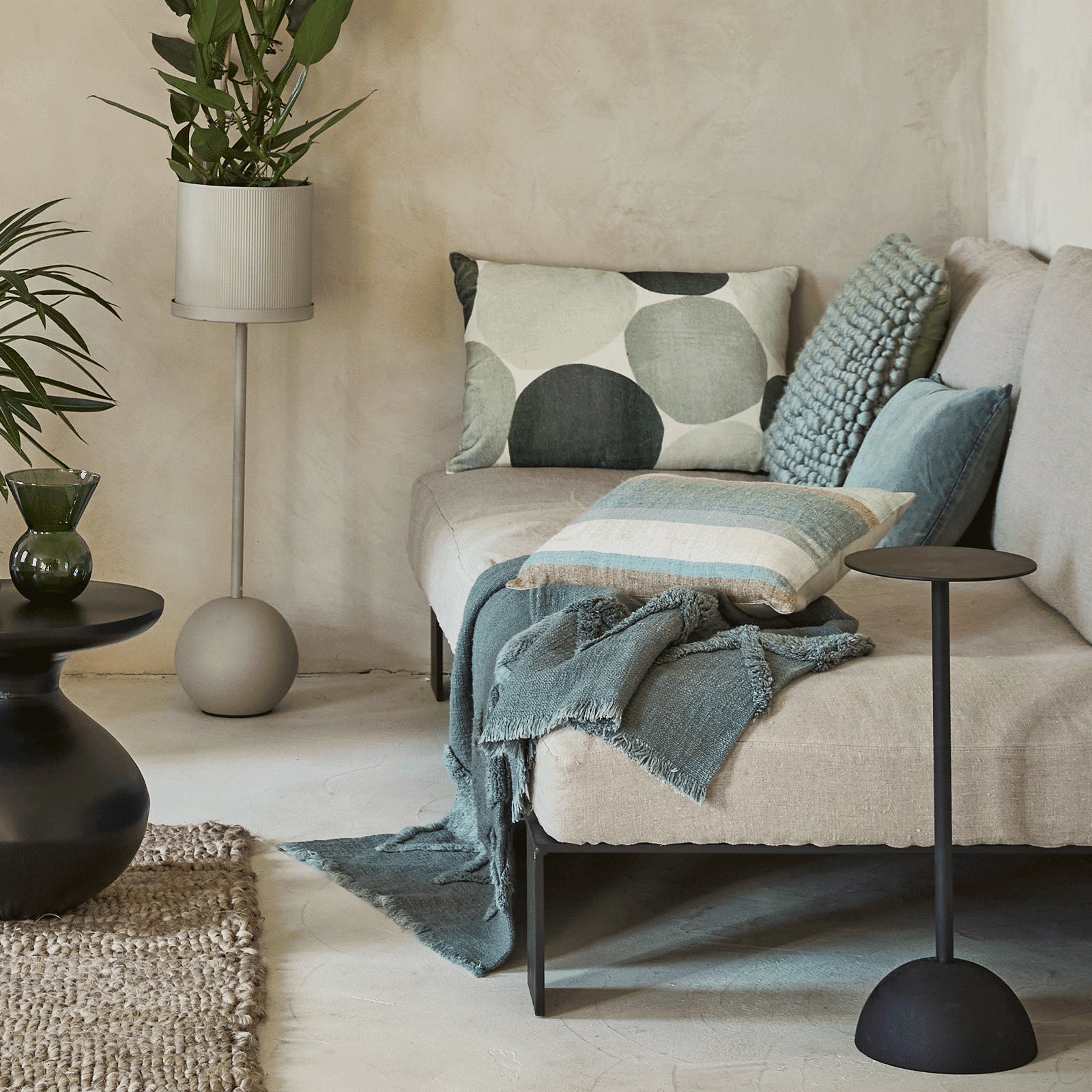 Bijzettafel S, Zwart