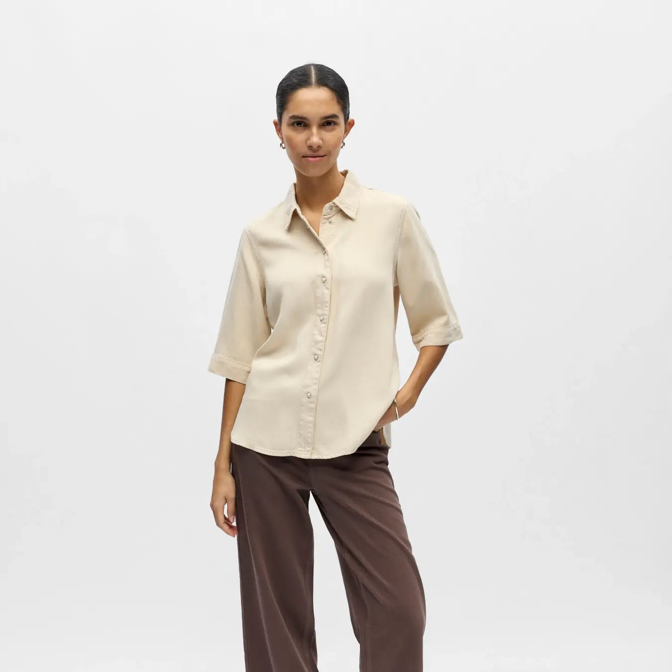 OBJFRAME 2/4 RE DENIM TOP NOOS