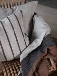 Load image into Gallery viewer, Kussenhoes Melvin Taupe Stripe
