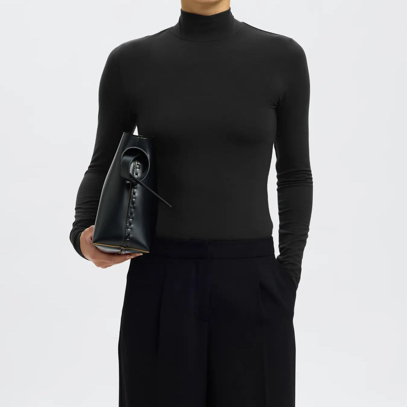 SLFMANJA LS HIGH NECK NOOS