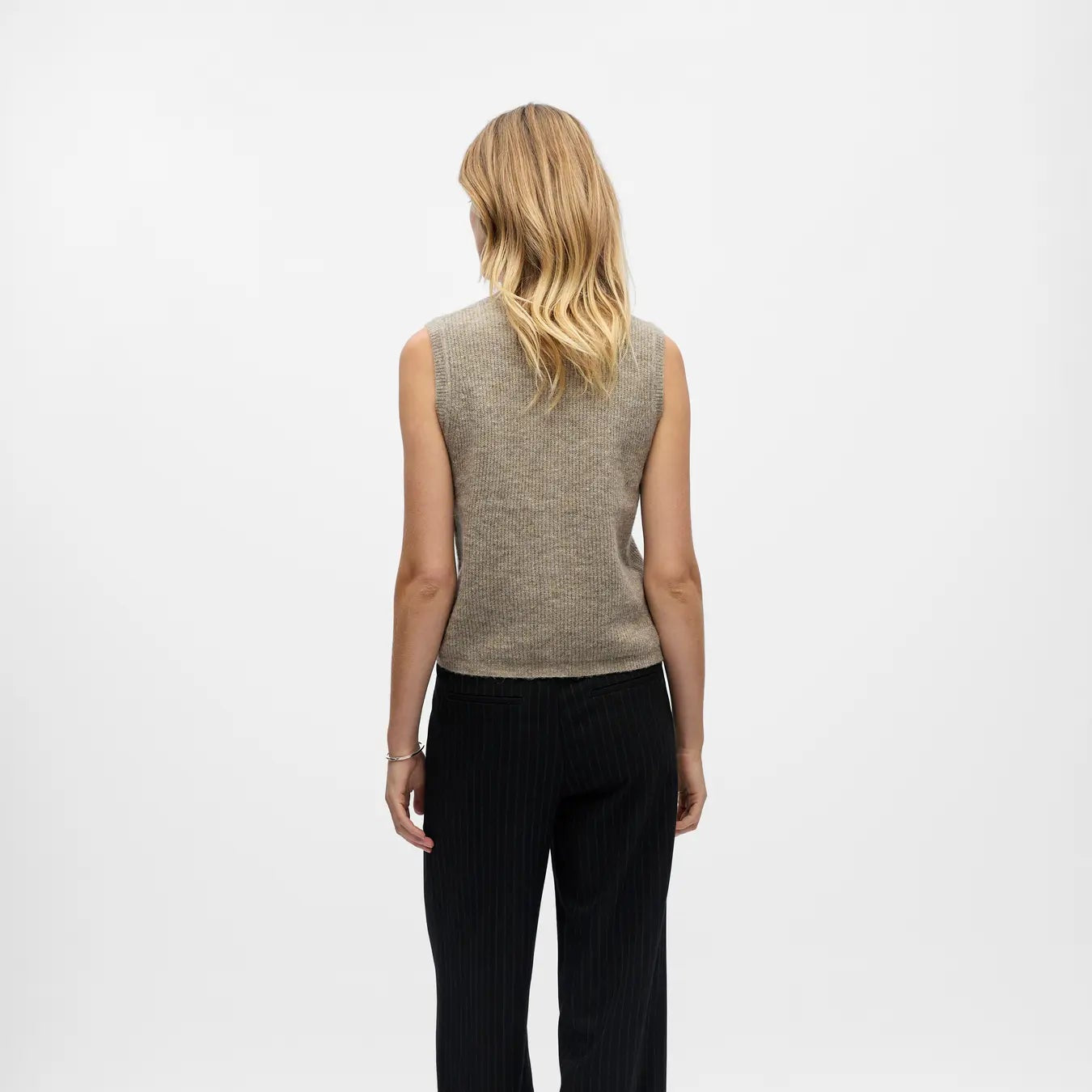 OBJDIANA RE V-NECK KNIT VEST NOOS